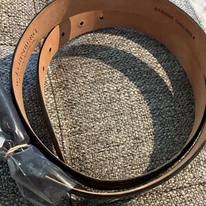 W Kleinberg Genuine Crocodile Leather Belt - Black brushed nickel buckle